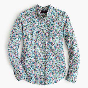 Ruffle button-up shirt in Liberty Art Fabrics